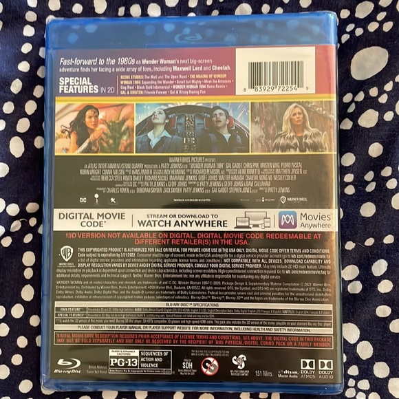Wonder Woman 1984 3D Blu Ray - Picture 3 of 4